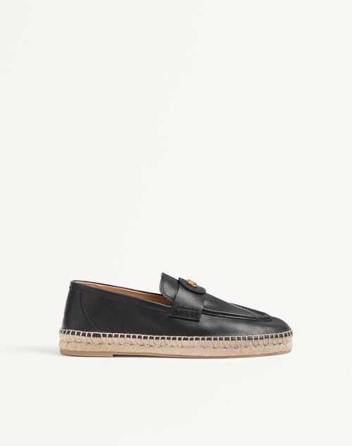 Valentino Garavani - Palm Avenue Loafer Aus Kalbsleder - Schwarz - Mann - Loafers Und Drivers